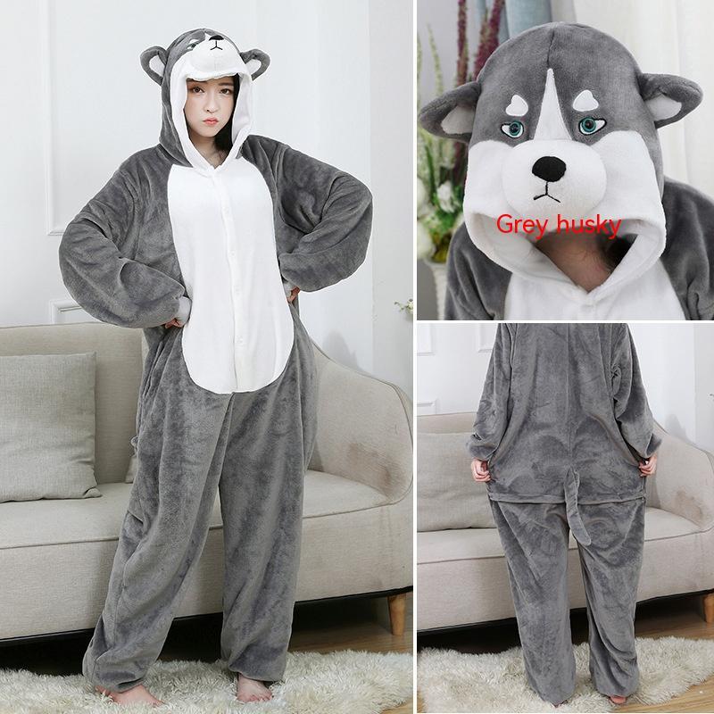 One-Piece Flannel Pyjama – Warm, Breathable & Cute Homewear for Family Comfort