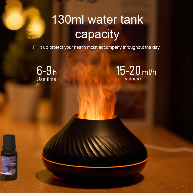 Flame Aroma Diffuser – Flame Humidifier & Essential Oil Aromatherapy Volcano Diffuser