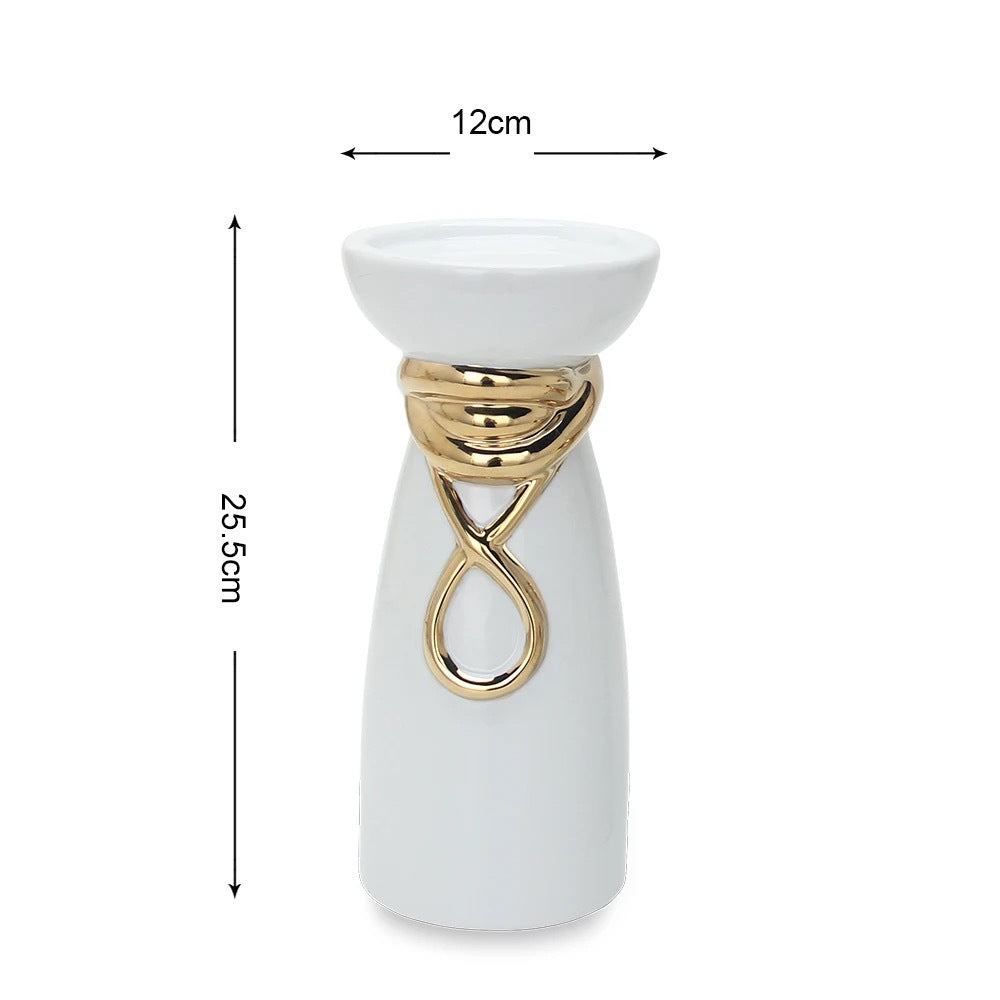 Luxury Ceramic Candlestick – Elegant Gift for Home & Special Occasions
