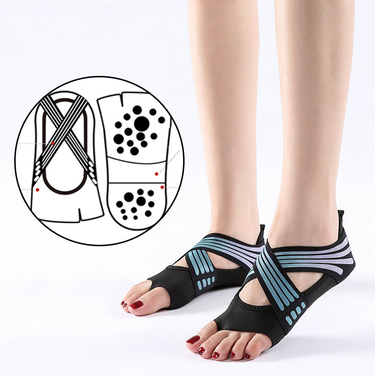Professional Non-Slip Yoga Shoes – Soft, Breathable, Anti-Skid Pilates & Dance Fitness Footwear