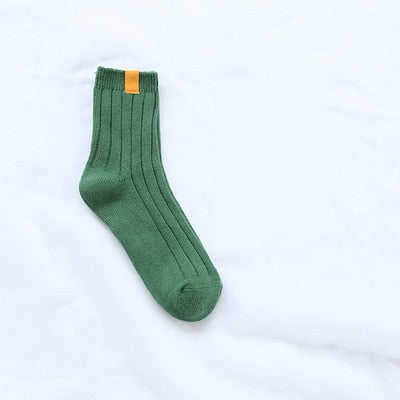 Striped Harajuku Women Socks – Cozy Autumn/Winter Warm Casual Streetwear Socks | One-Size, High-Quality, Soft & Stylish