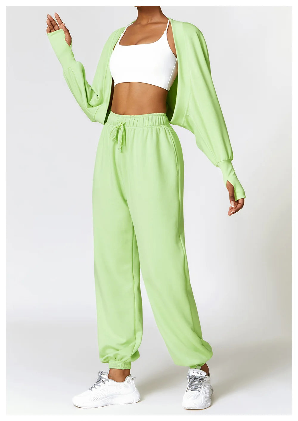 Women's Spring Jogger Set – Joggers | Casual Solid Color Trousers