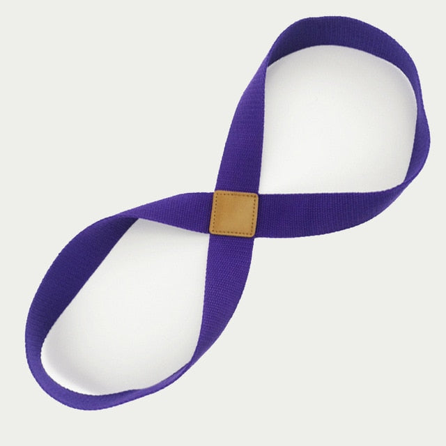 Yoga Seat Belt Stretch Strap for Fitness, Massage & Rehabilitation – Durable Cotton Exercise Band