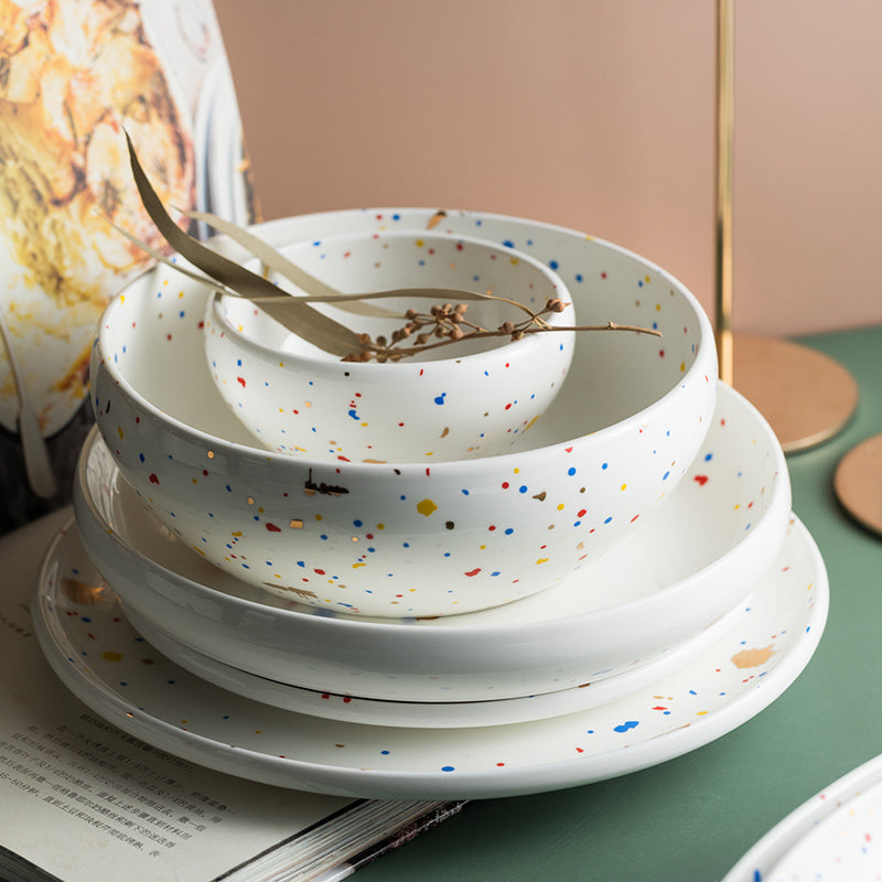 Terrazzo Porcelain Tableware – Stylish Bowls & Plates for Dining