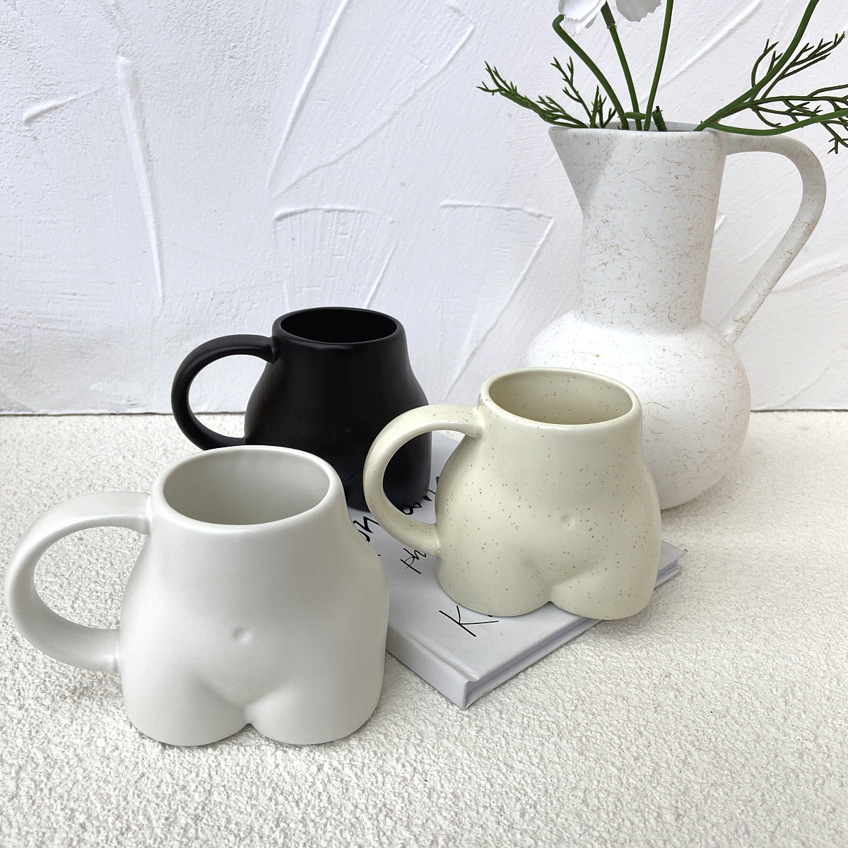 Creative Pottery Mug – Round, High-Temperature Resistant Drinkware