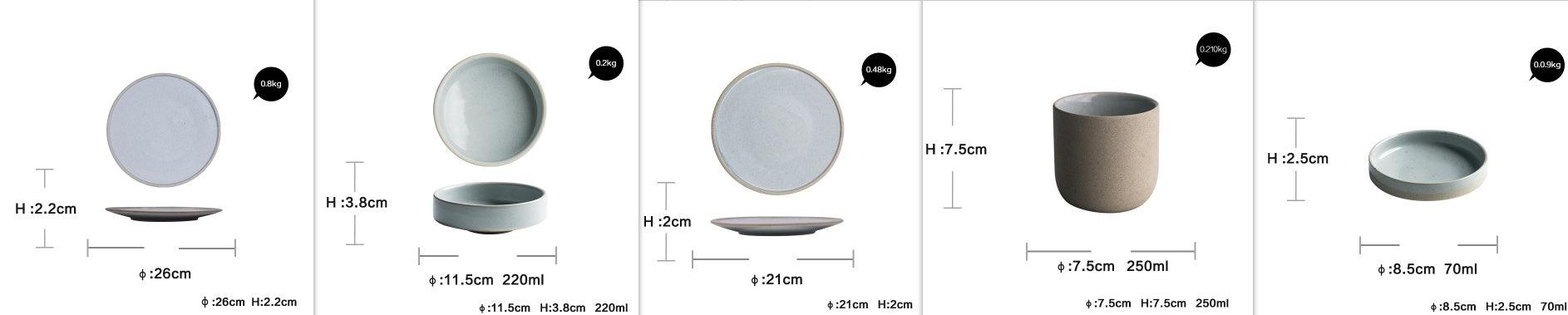 Nordic Porcelain Tableware – Elegant Glazed Bowls & Plates for Home Dining