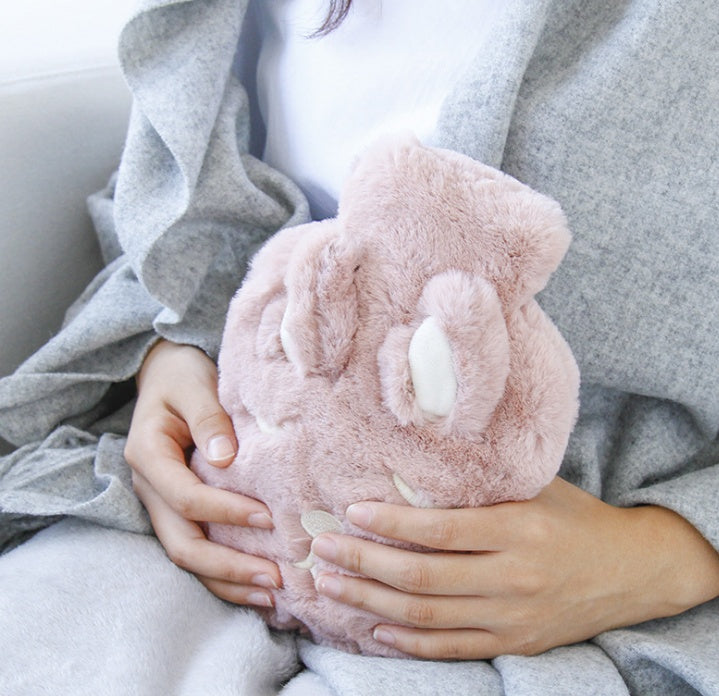 Velvet Hot Water Bottle – Soft, Insulated, and Portable for Cozy Comfort