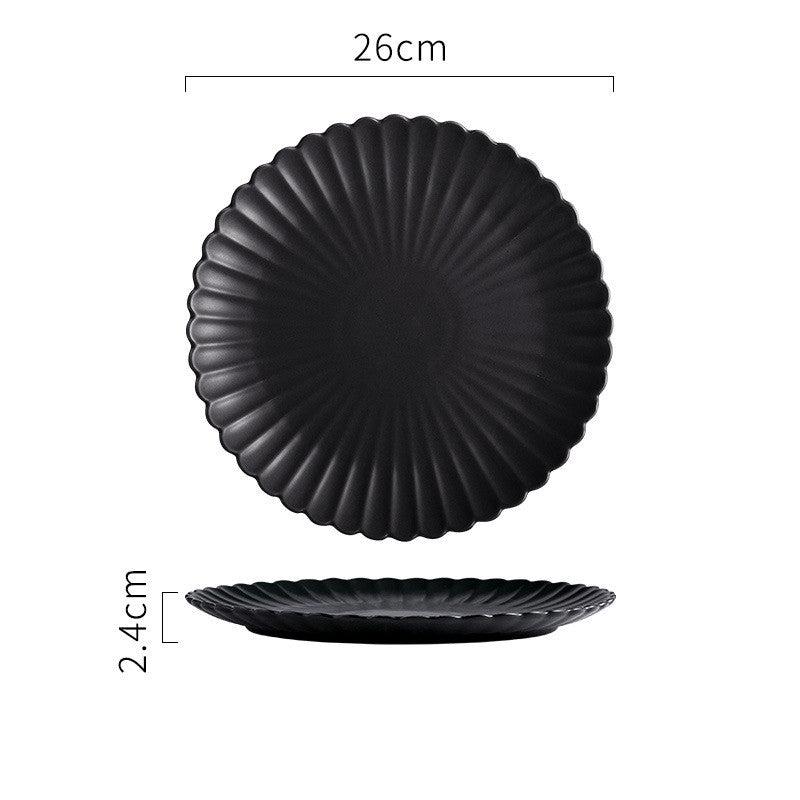 Porcelain Tea Plate – Simple, Round, Heat-Resistant