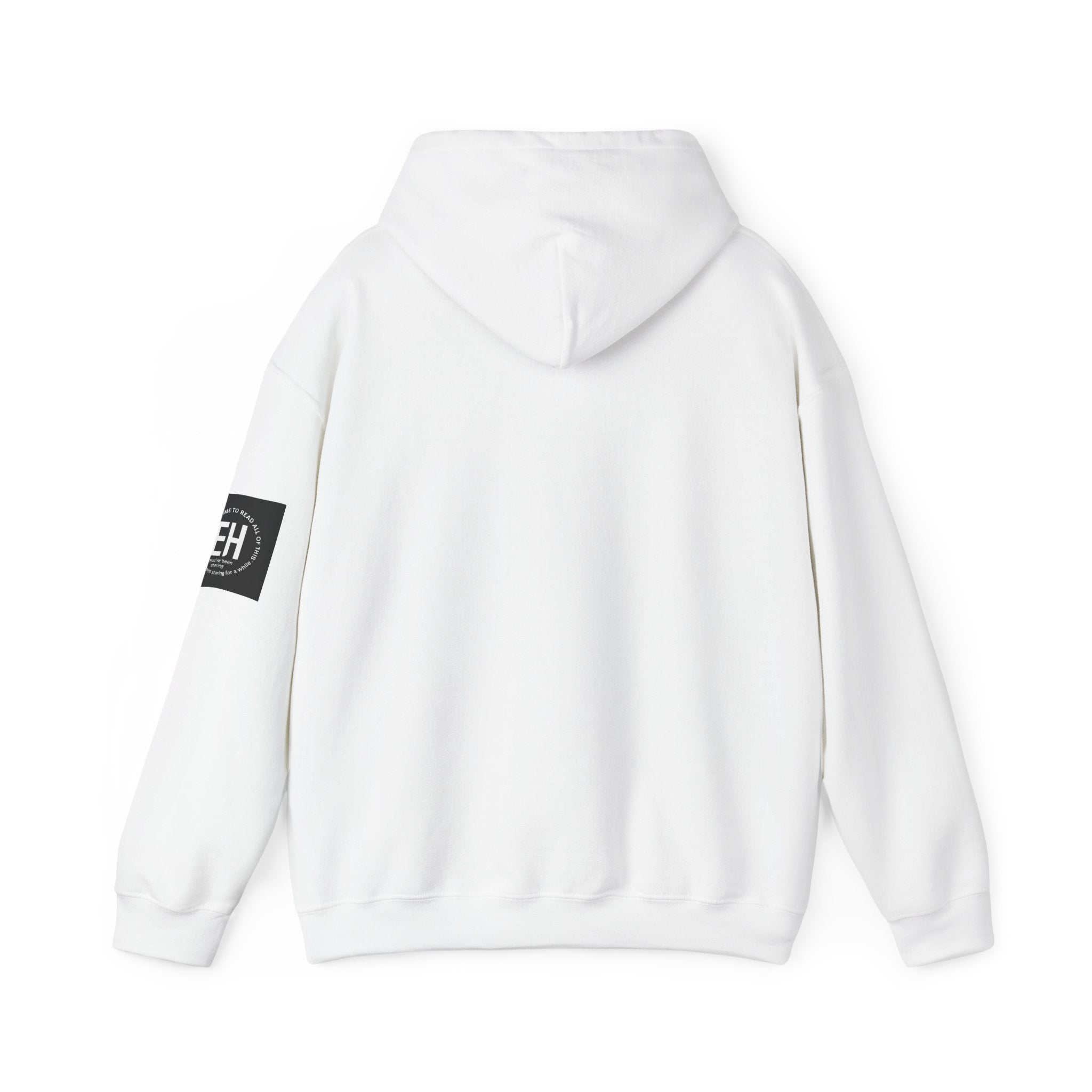 Classic White Pullover Hoodie - Bunny graphic