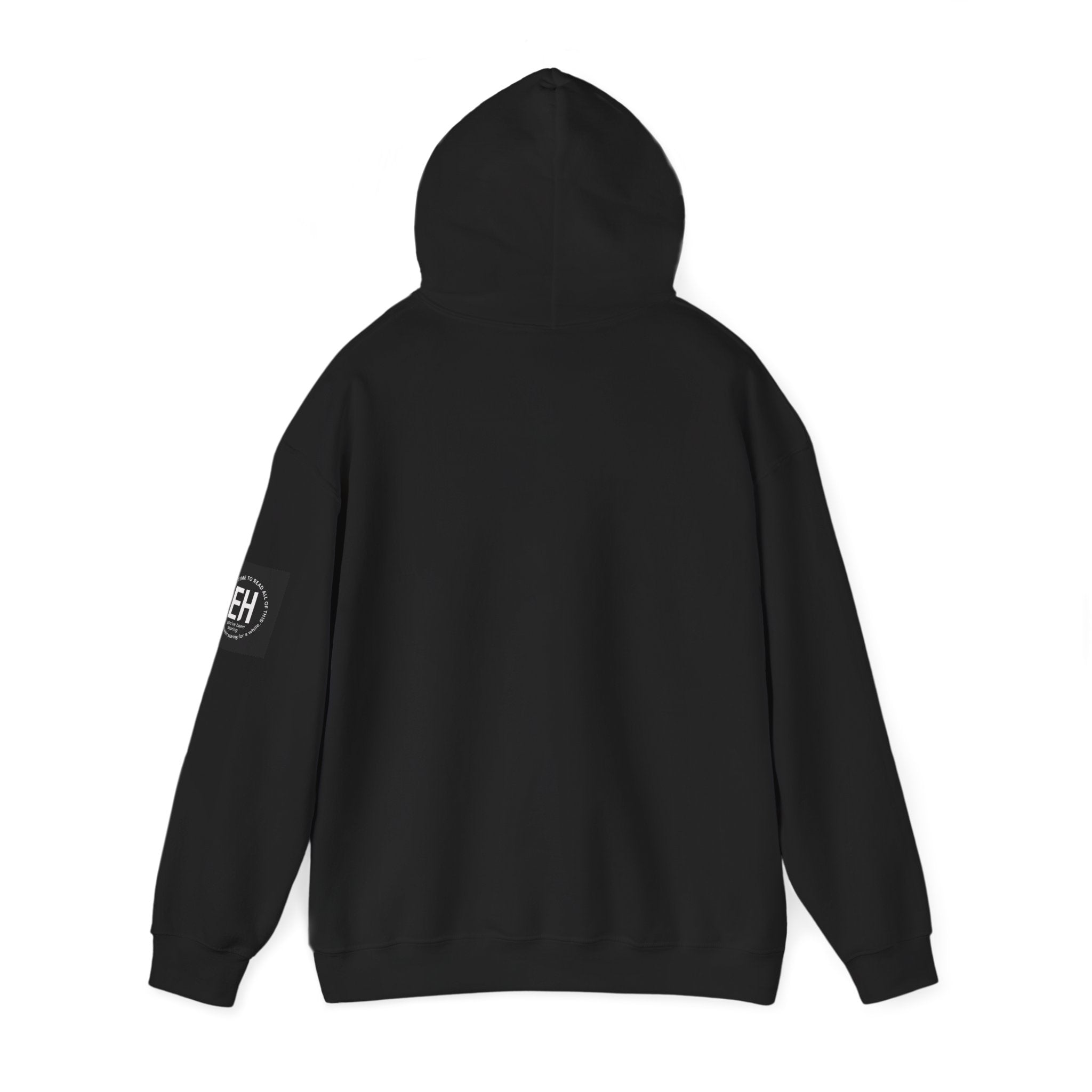 Classic White Pullover Hoodie - Balck