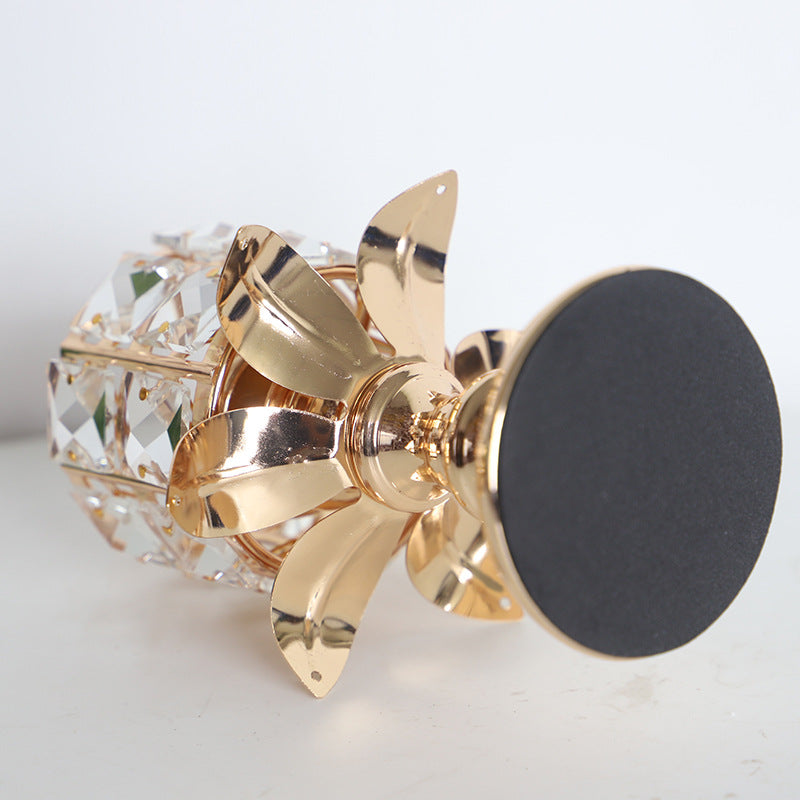 Nordic Crystal Candle Holder – Elegant Metal Candlestick Home Decor