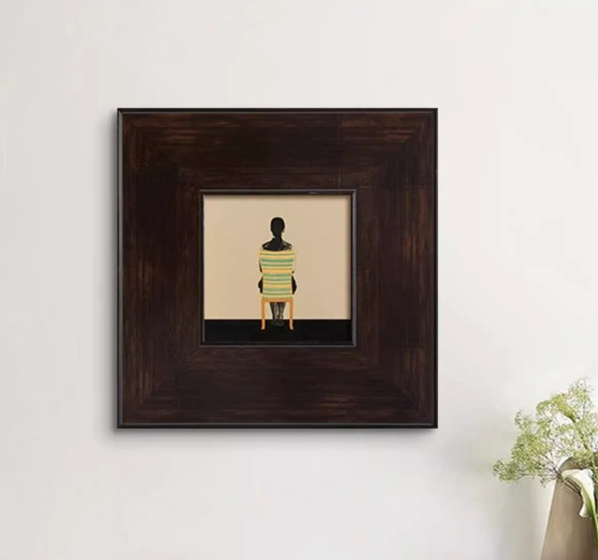 Silent Style Floral Canvas Wall Art – Framed Decorative Painting