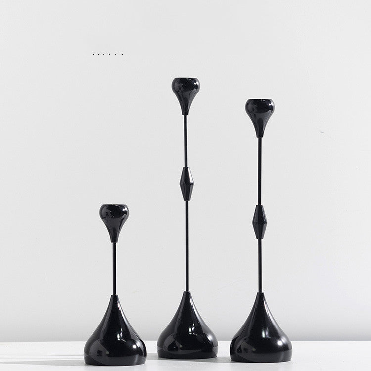Water Drop Alloy Candle Holder – Creative Desktop & Chandelier Decor