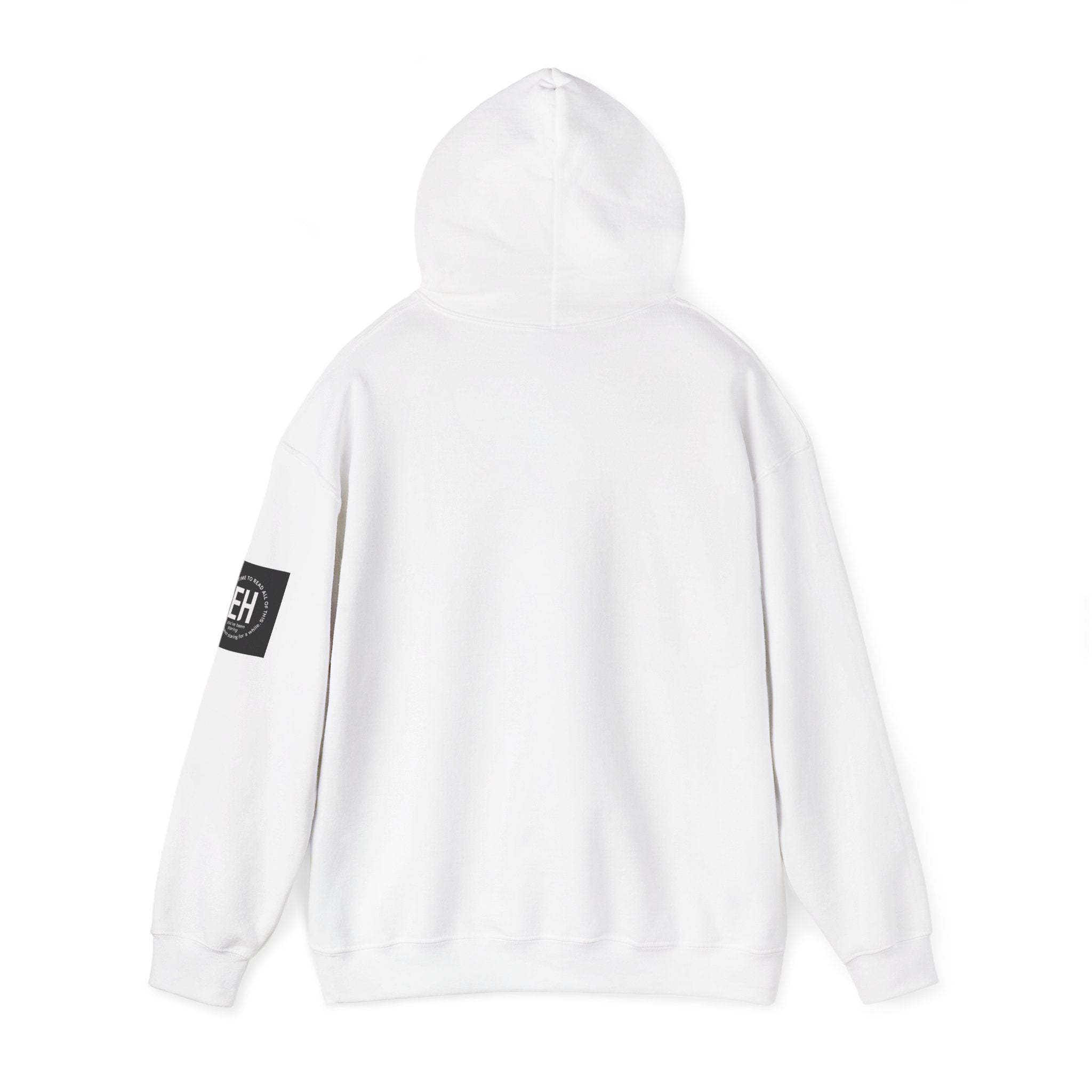 Classic White Pullover Hoodie - Bunny graphic