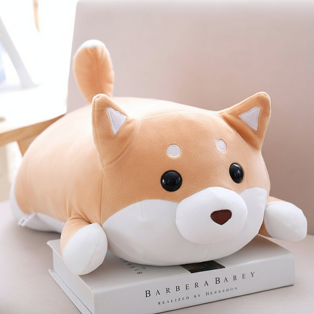 Cute Fat Shiba Inu Plush Toy – Soft Kawaii Dog Pillow