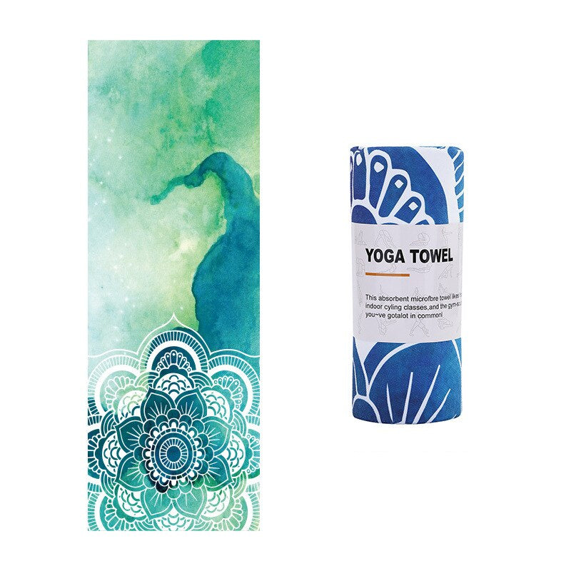 Microfiber Yoga Mat Towel – Ultra-Absorbent, Soft & Washable Yoga Mat Cover