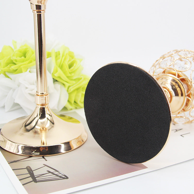 Crystal Iron Candle Holder – Elegant Gold Wedding Table Decoration