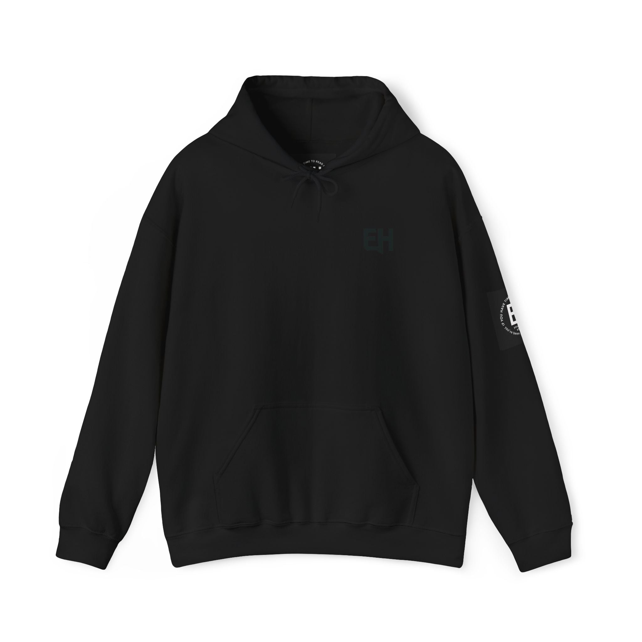 Classic White Pullover Hoodie - Balck