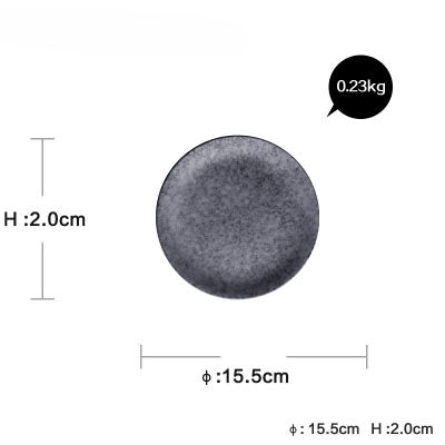 Retro European Porcelain Flat Plate – Round Ceramic Dinnerware