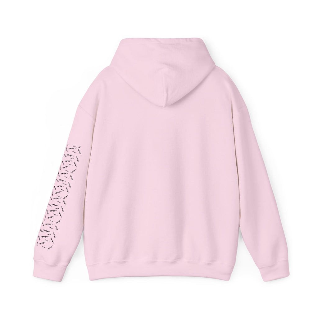 هودي أبيض كلاسيكي - لا داعي للحديث مع اليد