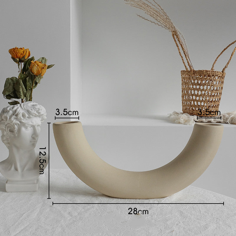 Simplicity Ceramic Vase – Nordic Home Decoration & Dry Flower Display