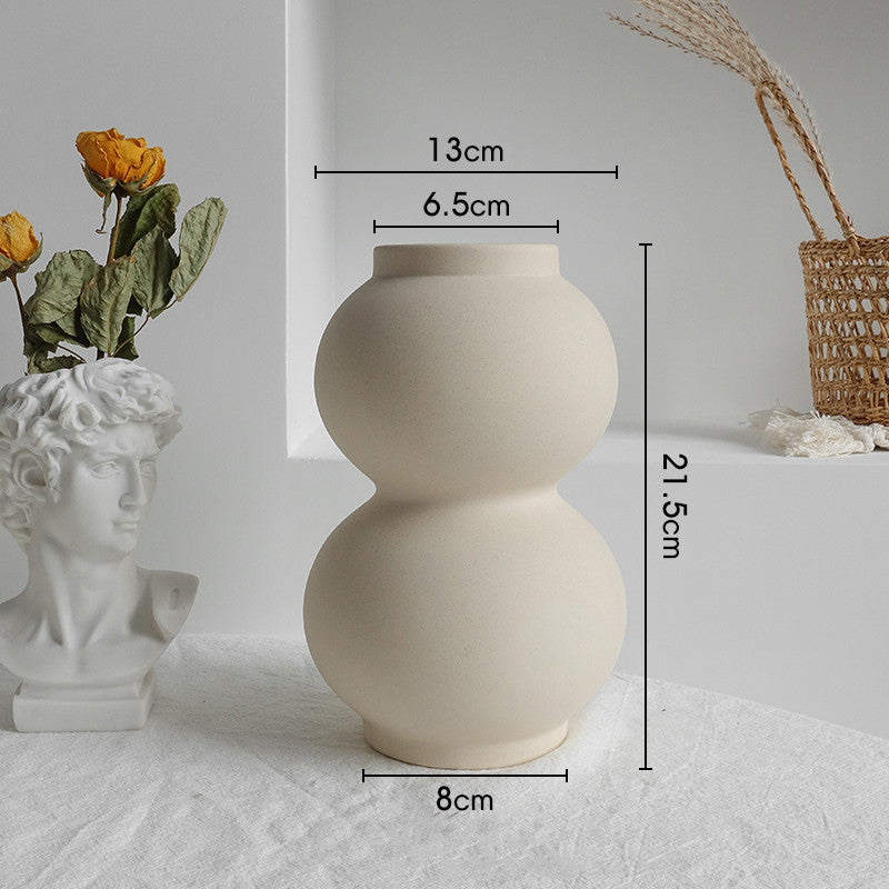 Simplicity Ceramic Vase – Nordic Home Decoration & Dry Flower Display