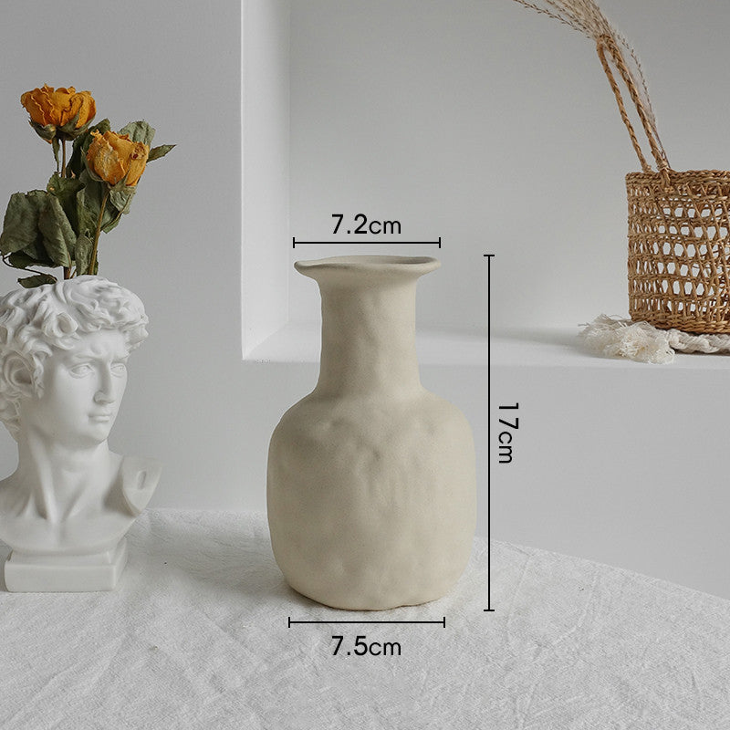 Simplicity Ceramic Vase – Nordic Home Decoration & Dry Flower Display
