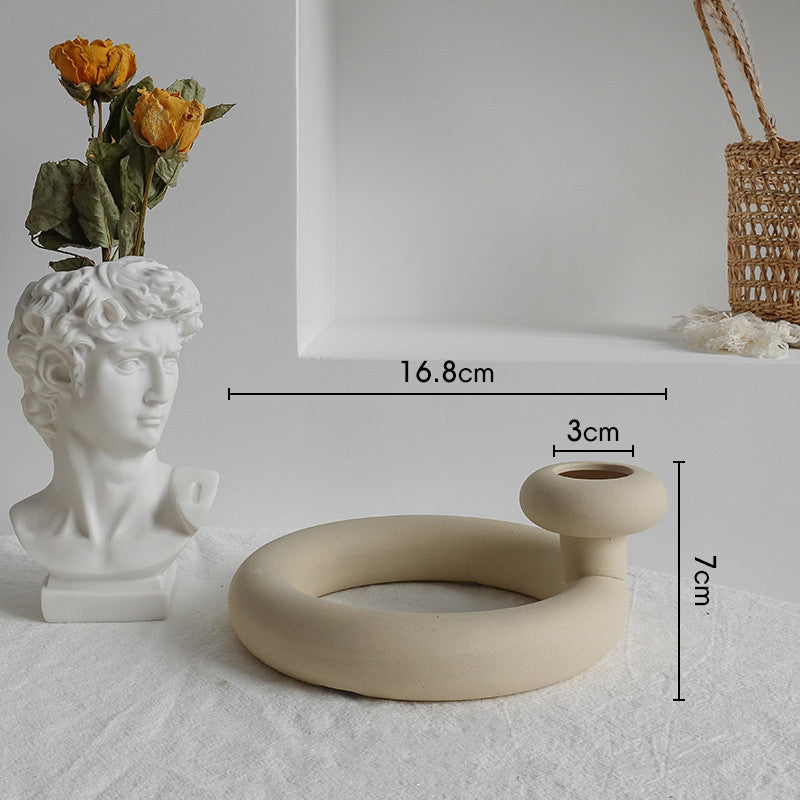 Simplicity Ceramic Vase – Nordic Home Decoration & Dry Flower Display
