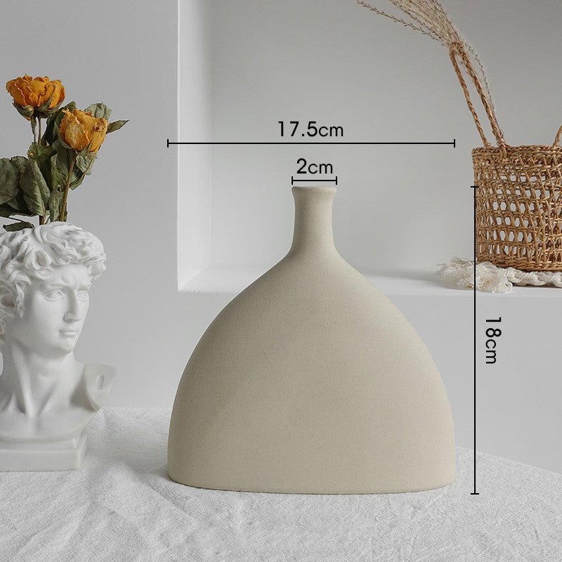 Simplicity Ceramic Vase – Nordic Home Decoration & Dry Flower Display