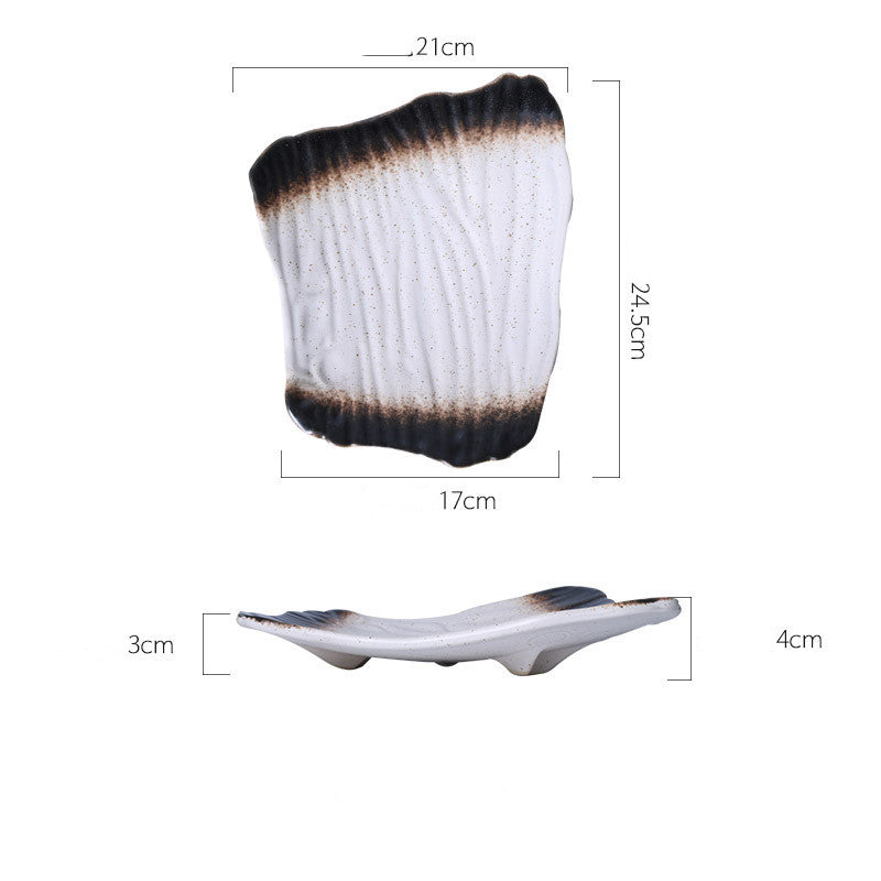 Irregular Porcelain Bowl – Elegant Handmade Ceramic Tableware