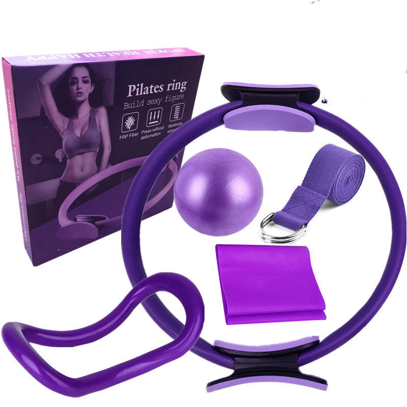 Six-Piece Yoga Pilates Circle Set – Full-Body Fitness & Workout Training Equipment