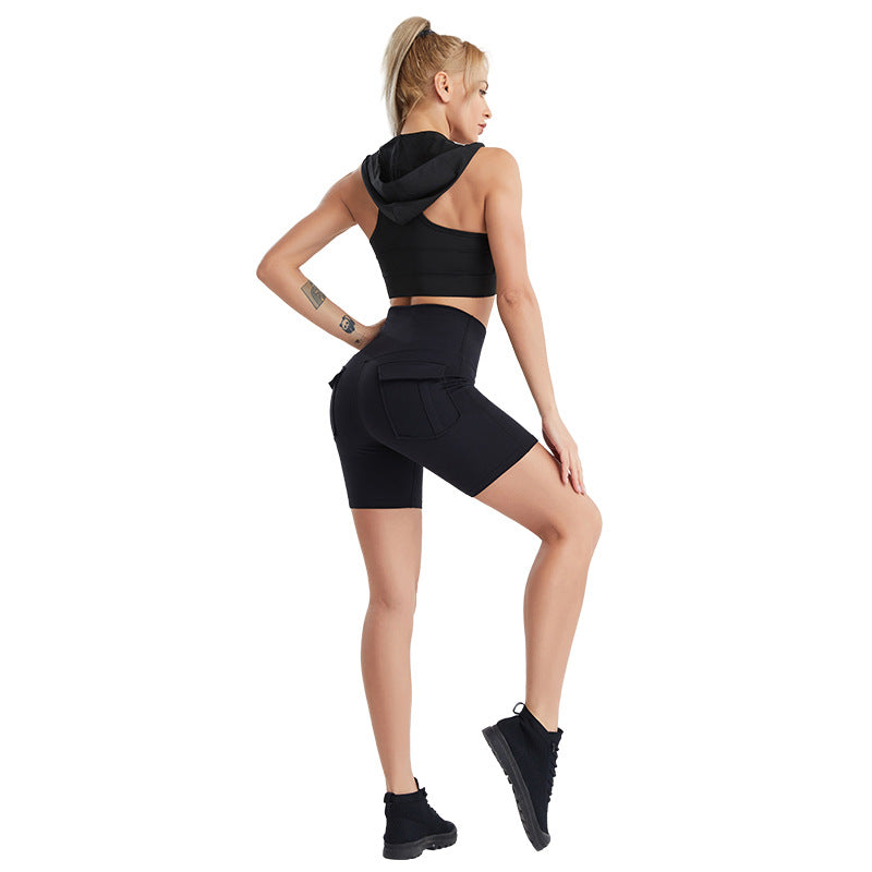 Women’s Two-Piece Fitness Set – Moisture-Wicking Vest & Leggings for Running, Yoga, Gym, and Sports