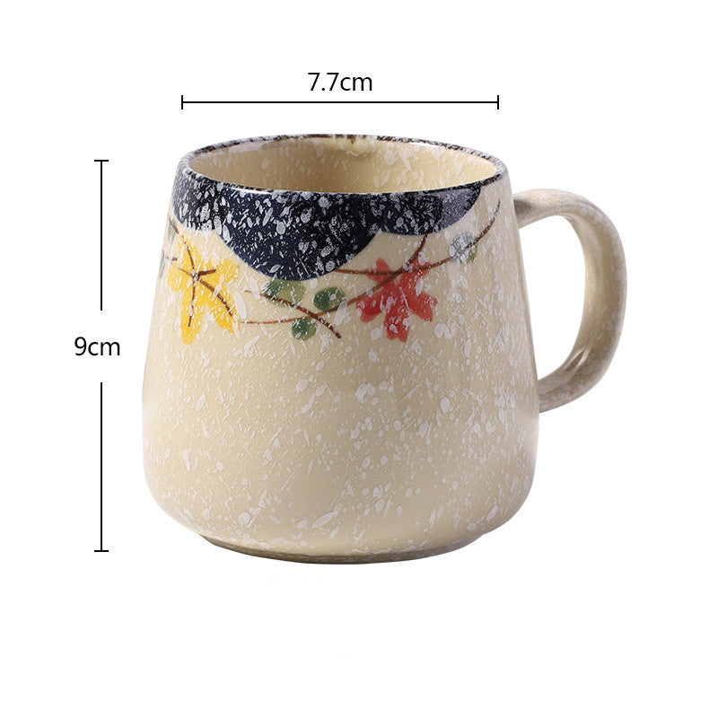 Underglaze Hand-Painted Ceramic Mug – Creative Office & Breakfast Cup