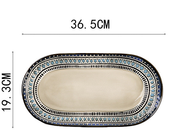 Bohemia Series Hand-Painted Ceramic Tableware – Bowls, Plates & Mugs