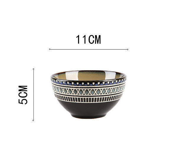 Bohemia Series Hand-Painted Ceramic Tableware – Bowls, Plates & Mugs