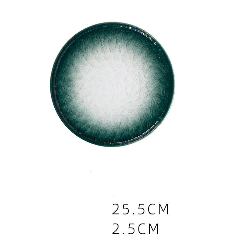 Round Ceramic Plate – Microwave Safe Home & Hotel Tableware