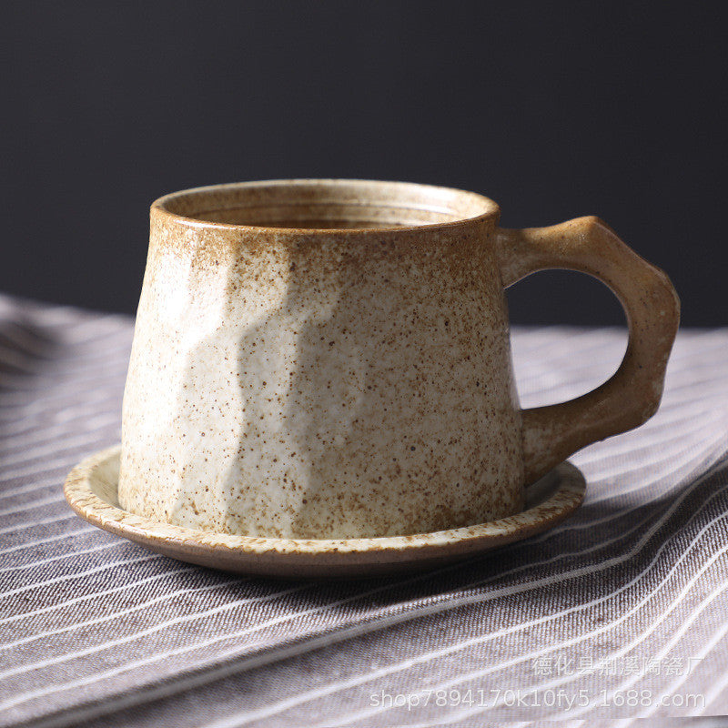 Japanese Sui Shou Ceramic Coffee Cup – Single-Layer, Microwave Safe