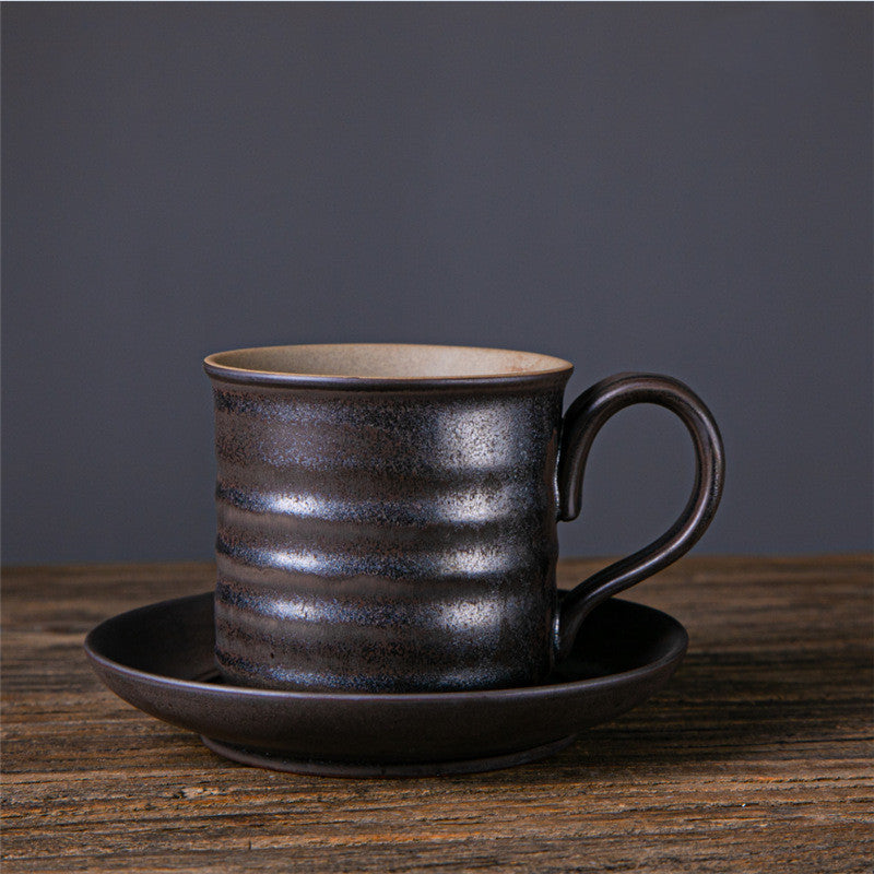 Japanese Sui Shou Ceramic Coffee Cup – Single-Layer, Microwave Safe
