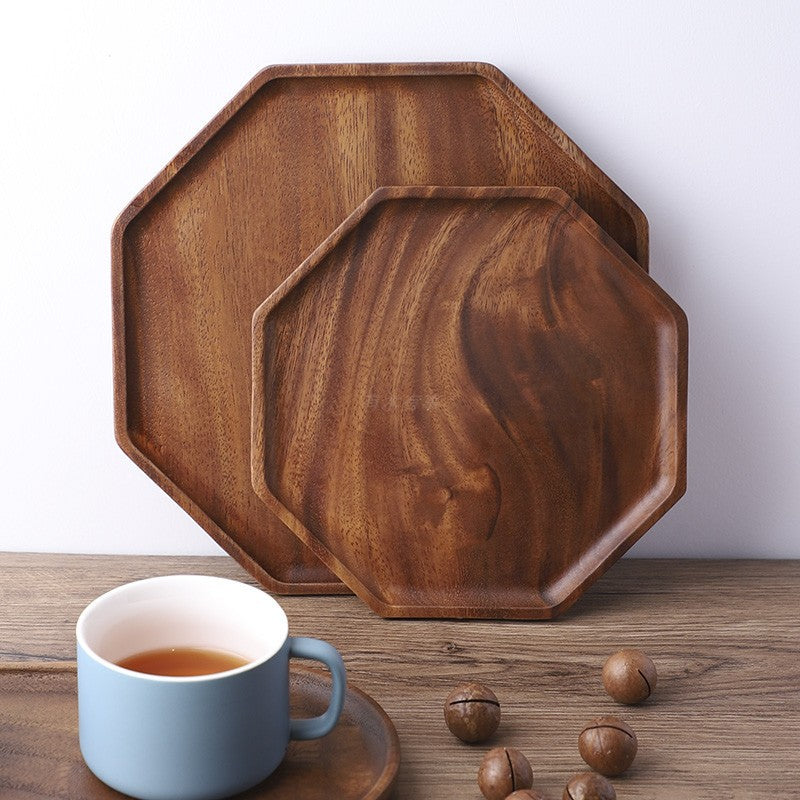 Japanese Style Wooden Fruit Plate – First-Class Decorative Serving Plate