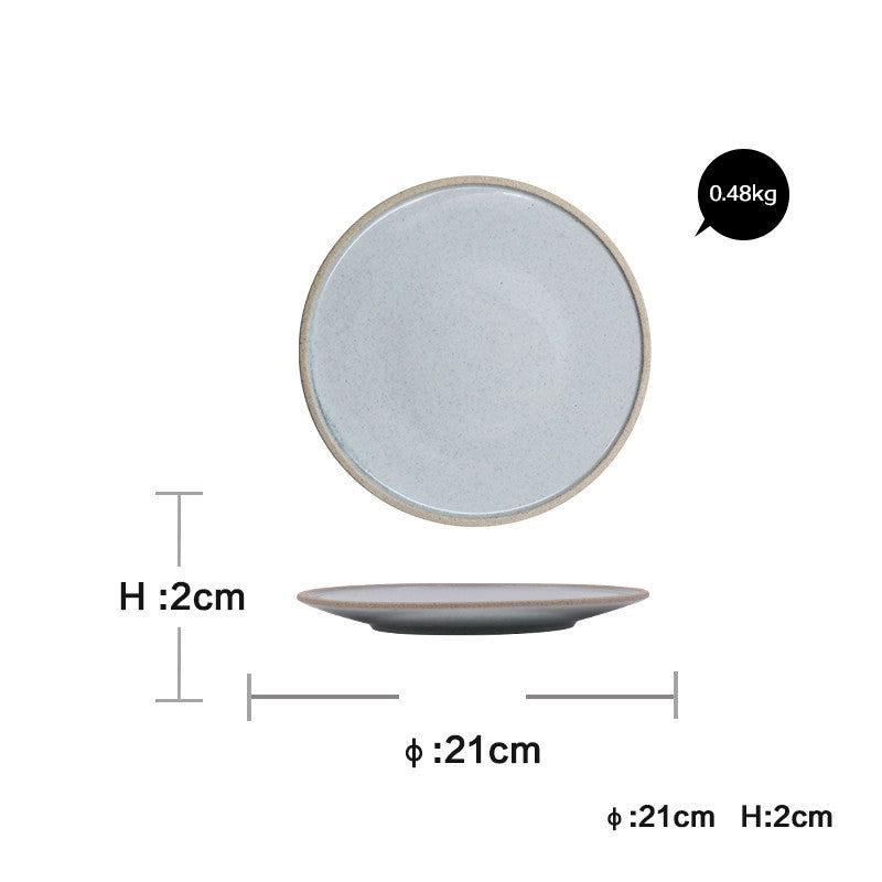 Nordic Porcelain Tableware – Elegant Glazed Bowls & Plates for Home Dining