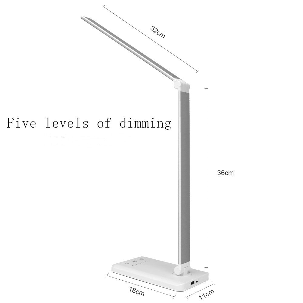Folding LED Reading Table Lamp – Adjustable Brightness, Eye Protection, Modern Design