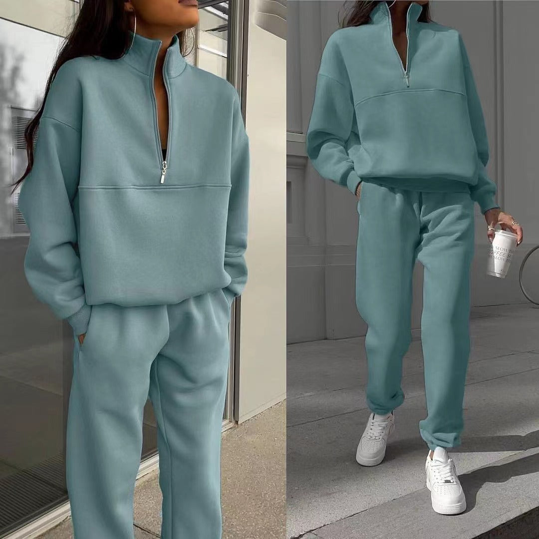 Women's Casual Tracksuits – Zipper Top & Matching Pants | Lightweight Outfit