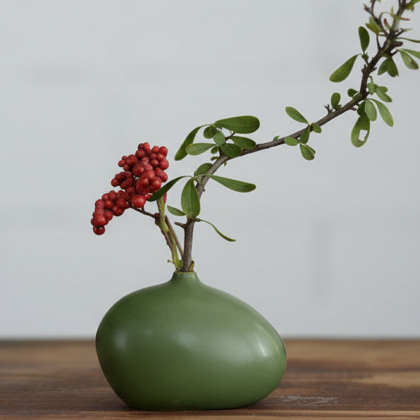 Handmade White Porcelain Pendant – Elegant Glazed Zen Art