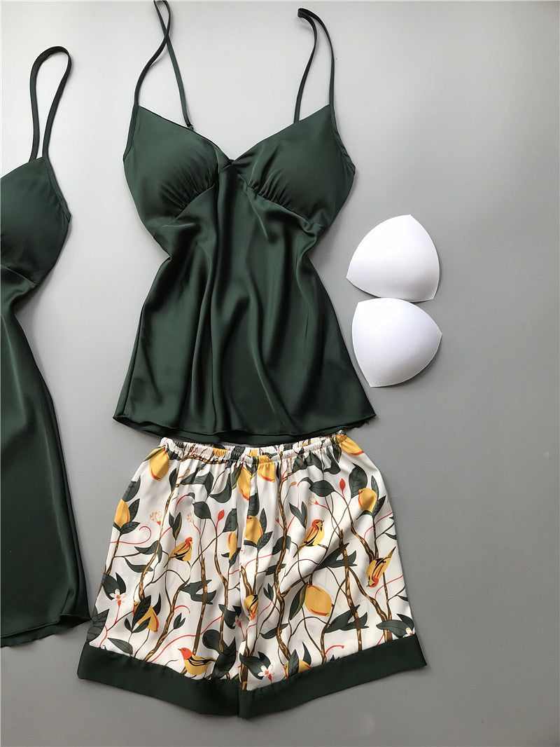 Ultra-Soft Artificial Silk Homewear – Comfortable, Breathable & Stylish V-Neck Loungewear