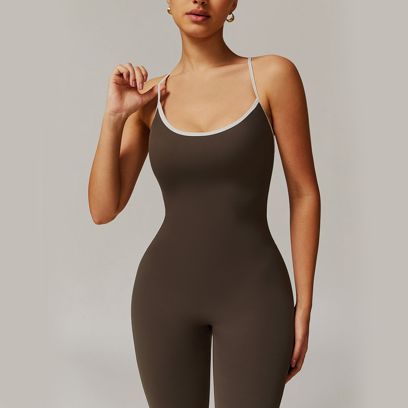 Women’s Breathable Jumpsuit – All-Season Solid Color Activewear