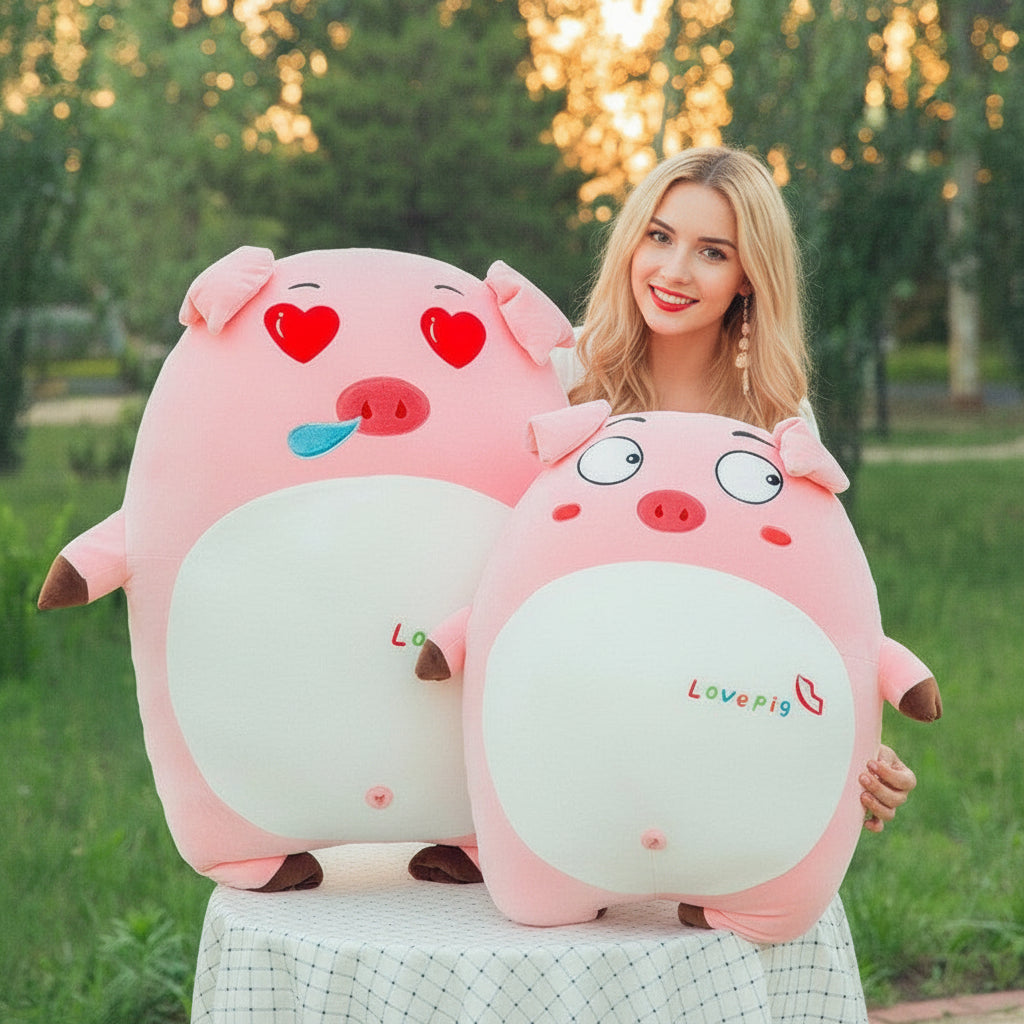 Cute Plush Pig Doll – Soft Short Plush Animal Toy Filled with Down Cotton