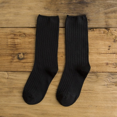 Women’s Retro Striped Cotton Socks – Soft, Breathable & Stylish Everyday Casual Socks