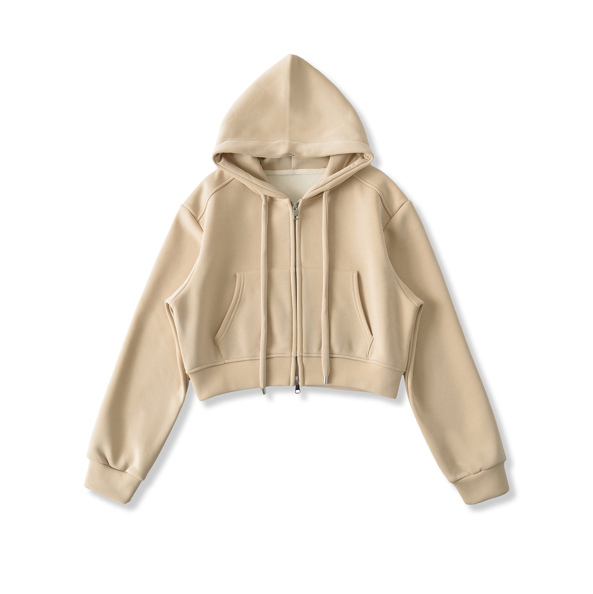 Stylish Polyester Velvet Zip-Up Hoodie– Cozy, Durable & Trendy