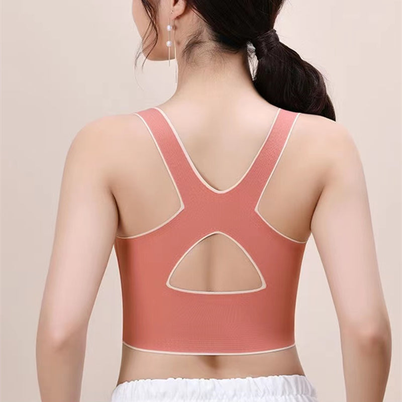 Traceless Shockproof Sports Bra for Women | Anti-Sagging, Comfortable Yoga & Running Bra