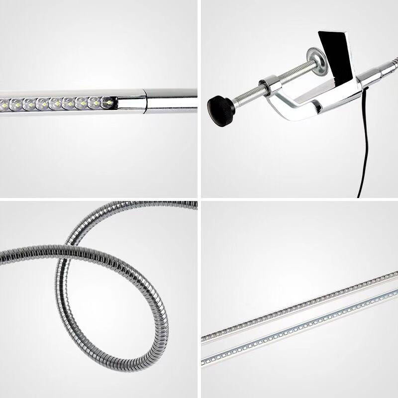Bedside Reading Work Desk Lamp Clip – Adjustable  Lamp and White Light